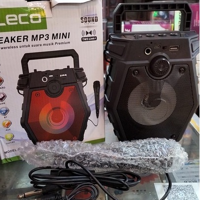SPEAKER BLUETOOTH FLECO F- 1426 MP3/AUX/RADIO/LED GRATIS MICROPHONE