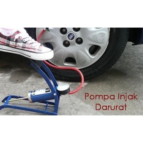 Pompa Ban Motor, Mobil, Sepeda, Kursi / Kompa Angin Injak Manual