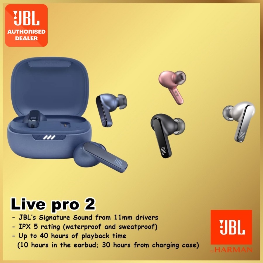 JBL Live Pro 2 True Wireless Noise Cancelling Earbuds TWS Live Pro2