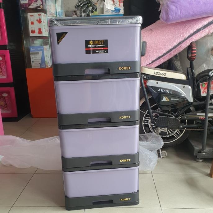 

lemari plastik laci plastik komet susun 4m stock ready