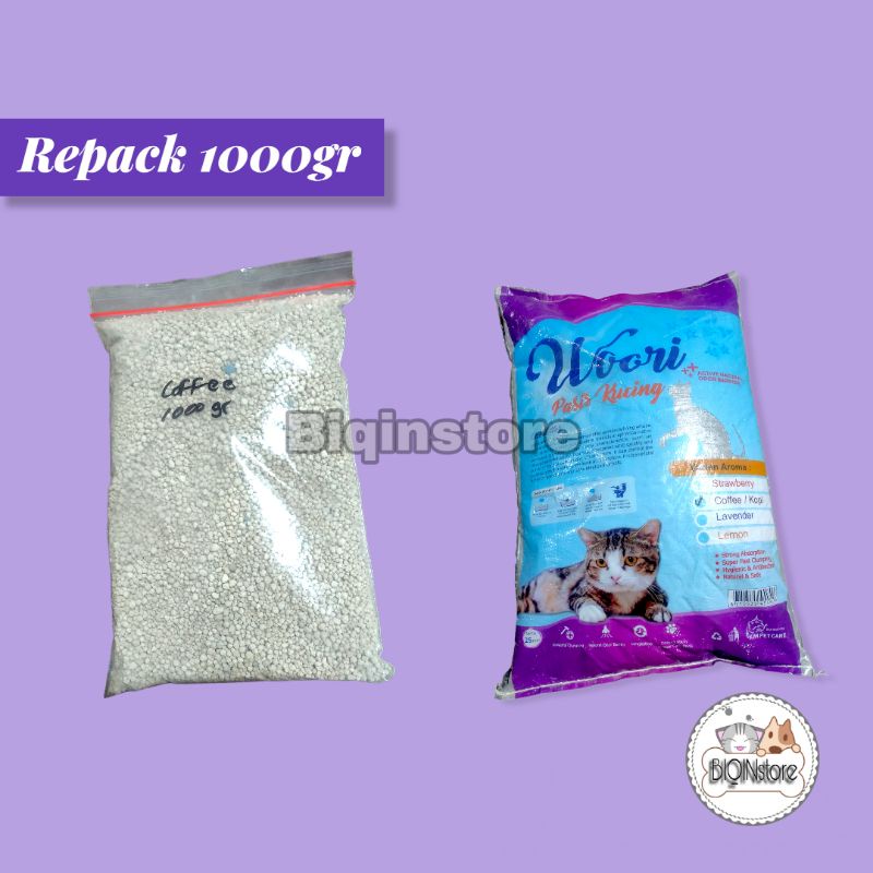Pasir Kucing Gumpal Wangi Pasir Bentonite Cat Litter 1000gr/1kg
