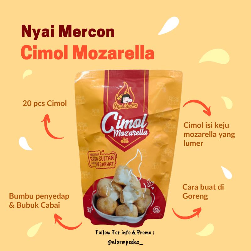 

Cimol Keju Mozarella lumer Melted Nyai Mercon (Agen Resmi Nyai Mercon