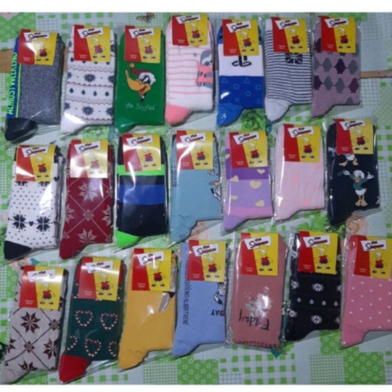 OBRAL ( 12 PASANG ) kaos kaki anak Tk-sd motif lucu&quot; panjang