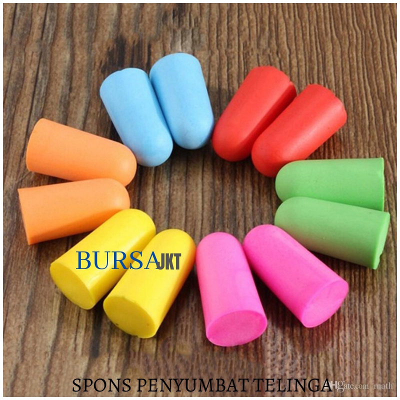 SPONS / BUSA PENYUMBAT TELINGA UNTUK PEREDAM SUARA SET ISI 2 PC