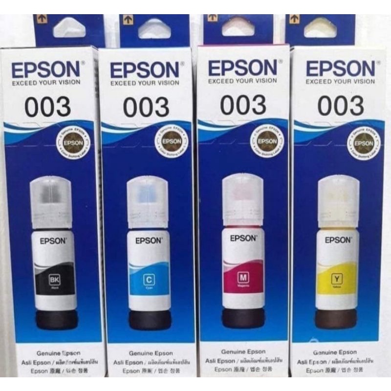 Tinta Printer Eps0n 003 ori harga per botol