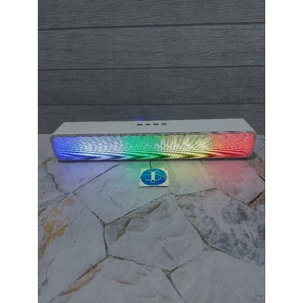 Soundbar Speaker Bluetooth Lampu Led USB Tf Card Fleco F 560Led