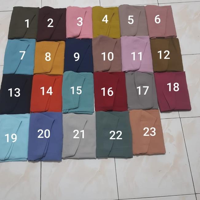 KHIMAR CERUTI KERUDUNG PET ANTEM JILBAB SYARI - Hitam