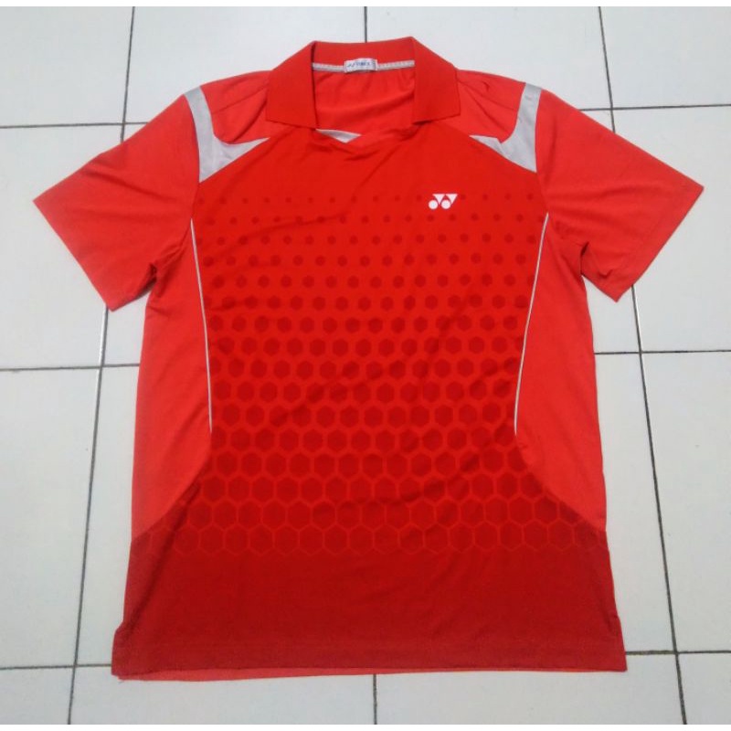 Kaos Badminton Yonex Berkerah Original (Preloved/Second)