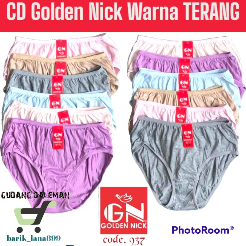 Celana Dalam Wanita CD Golden Nick SET 6pcs-12pcs 937-939-931 CD BEST SELLER -Pakaian Dalam