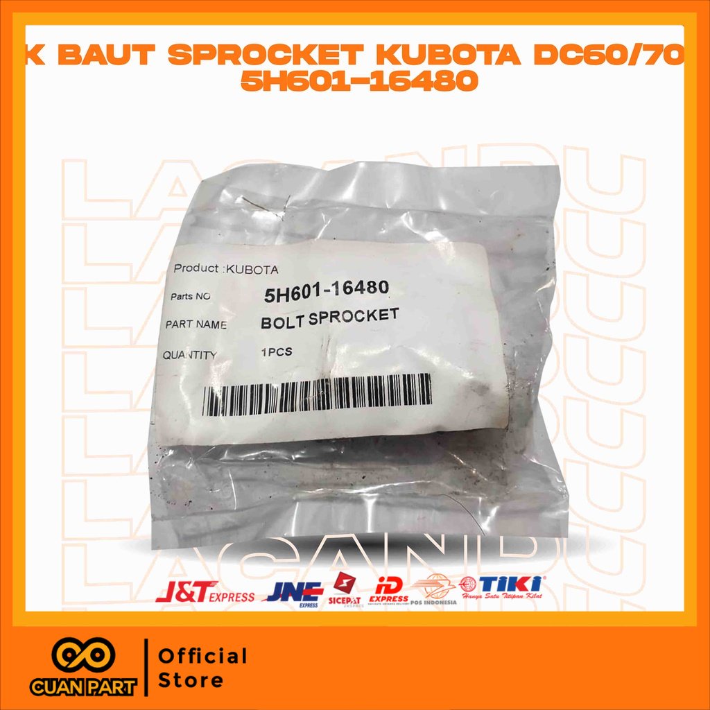 BOLT SPROCKET 5H601-16480 DC 60/70 KUBOTA for COMBINE HARVESTER CUAN PART