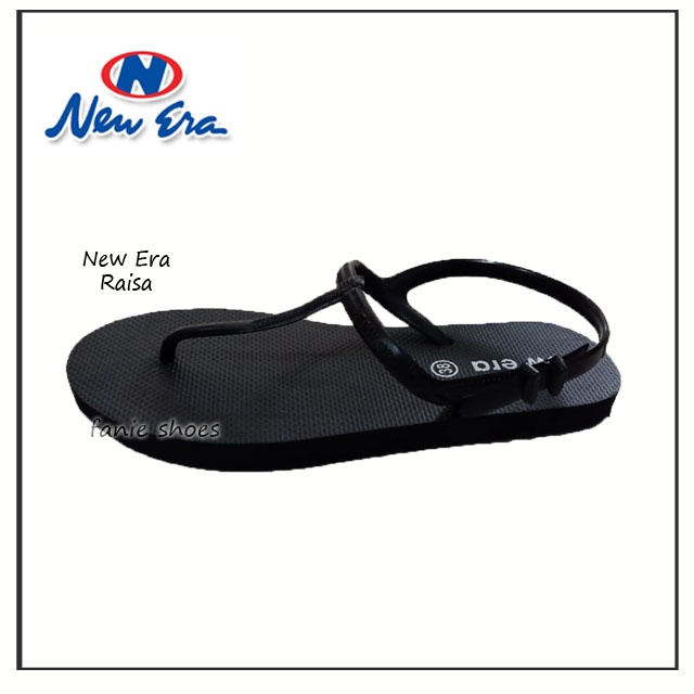 New Era Raisa Hitam 37-40 / Sandal Sehari-hari Wanita Dewasa