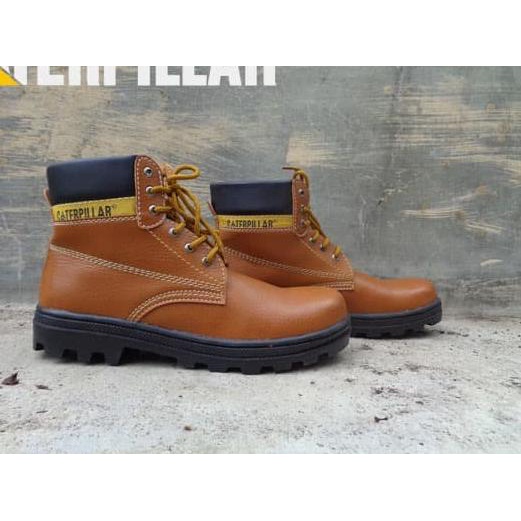 safety shoes Sepatu Safety Caterpillar Bromo Bahan Licin