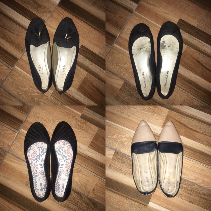 FLATSHOES PRELOVED. SEPATU SENDAL. SENDAL FLAT PRELOVED. FLATSHOES WANITA. FLATSHOES BEKAS