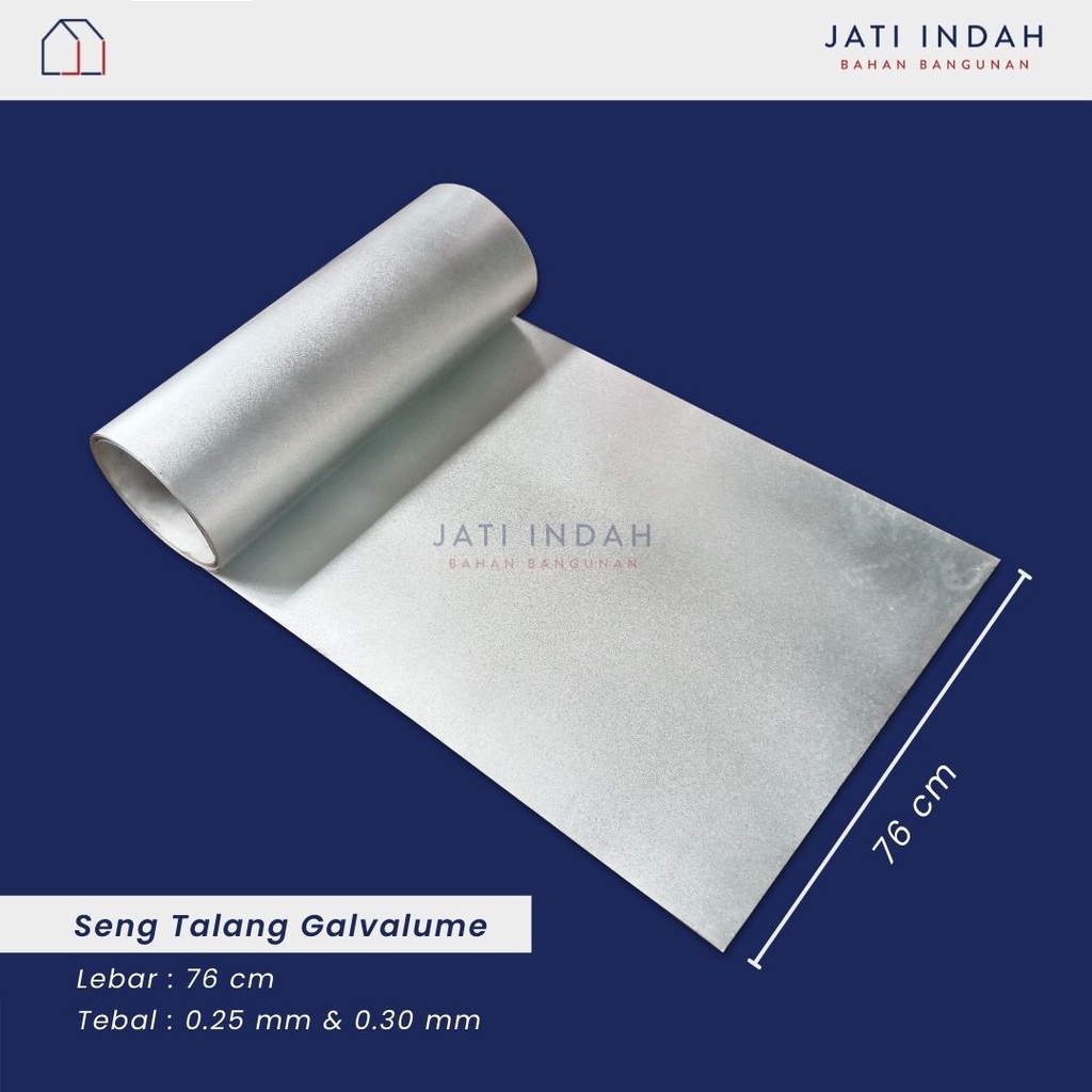 SENG TALANG GALVALUME 025 & 030 mm x 80 cm | ATAP GALVANIS ANTI KARAT