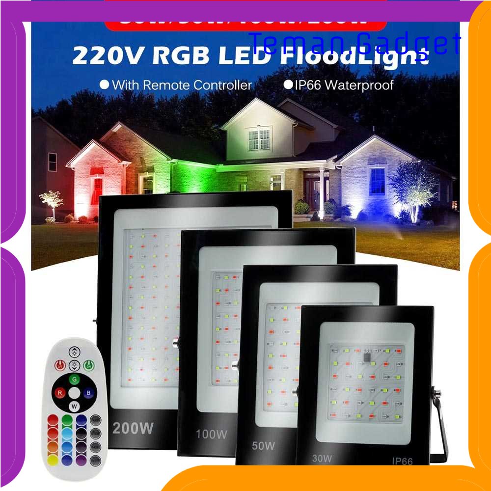 TG-LMP Green Wisdom Lampu Sorot LED Flood Light RGB - GW50