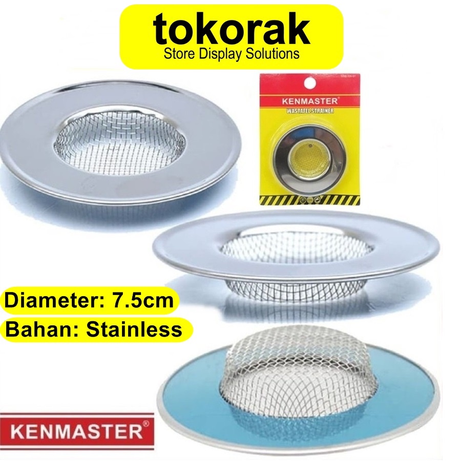 SARINGAN WASTAFEL STAINLESS KENMASTER - SARINGAN BAK CUCI PIRING