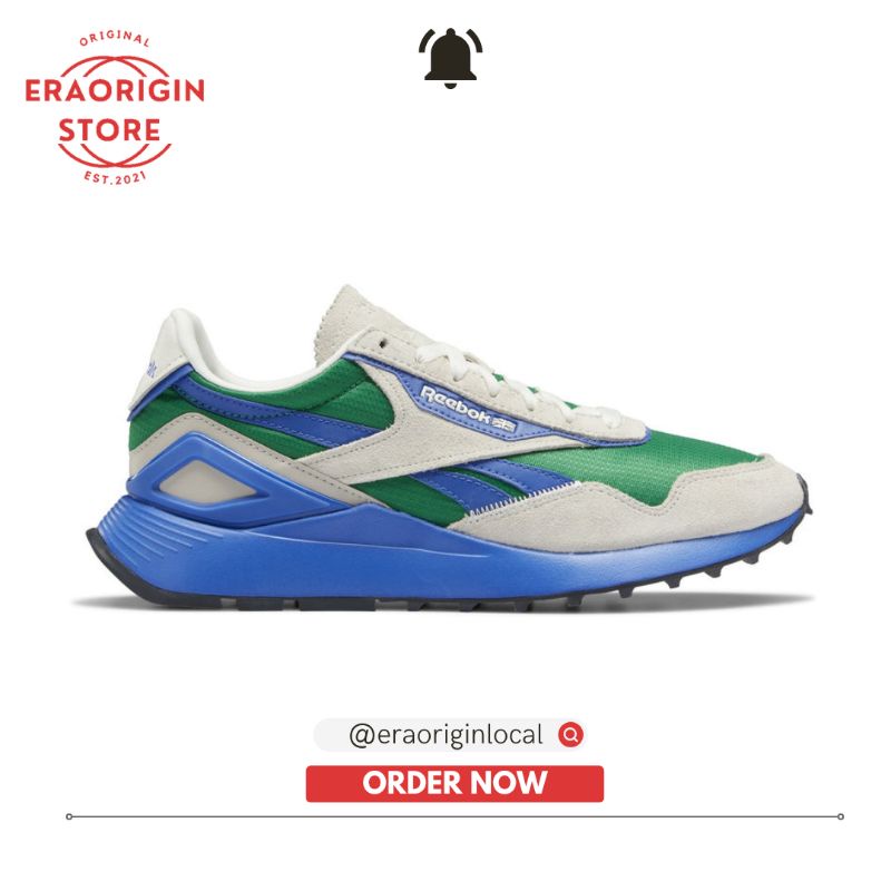 Sneakers Pria Reebok Classic Leather Legacy Green Blue Original
