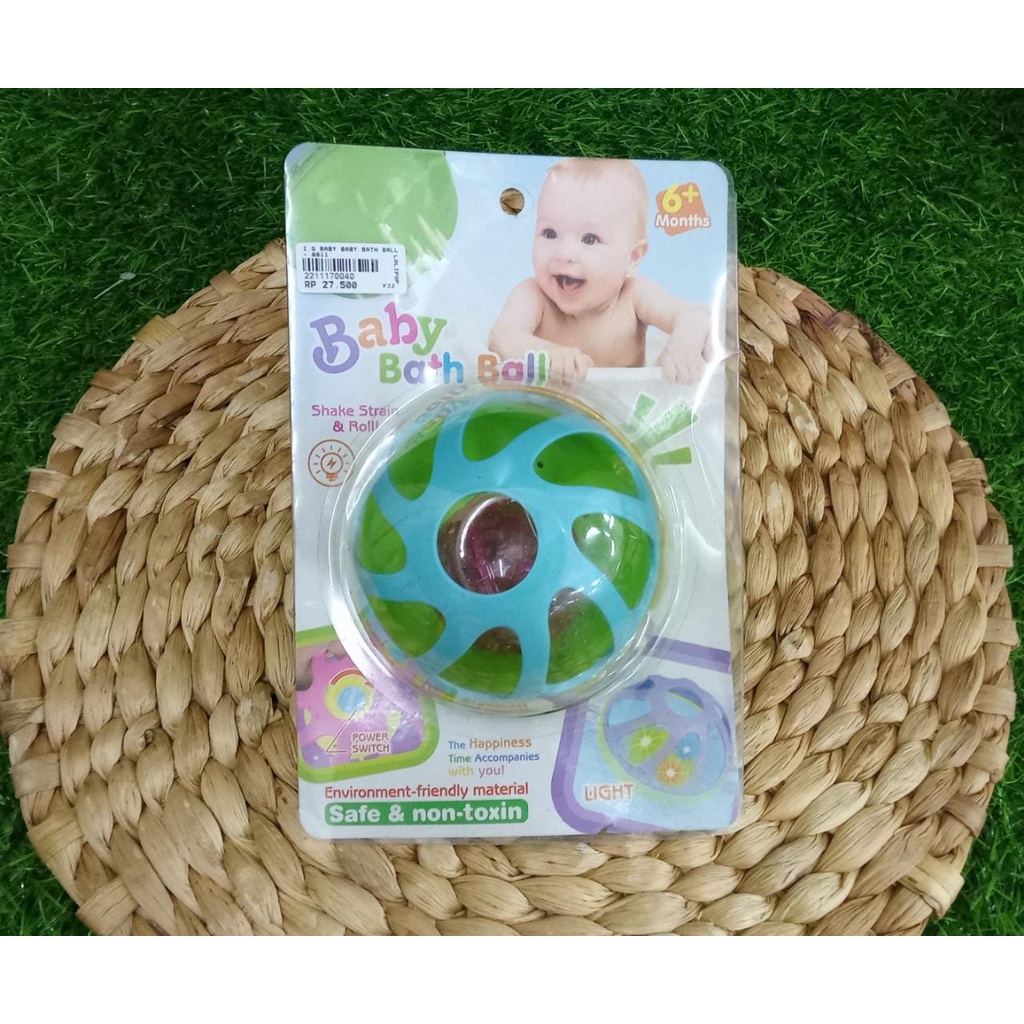 I.Q. BABY Mainan Bola untuk Bayi / Baby Bath Ball Rattle