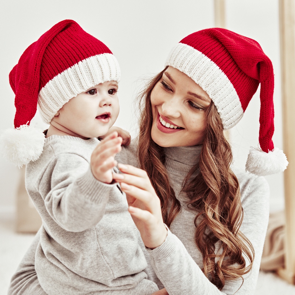 Topi Natal Untuk Orang Tua Dan Anak