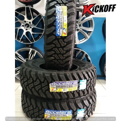 BAN MOBIL KASAR RING 15 MEREK ACCELERA MT UKURAN 31 10,5 R15 BAN OFFROAD