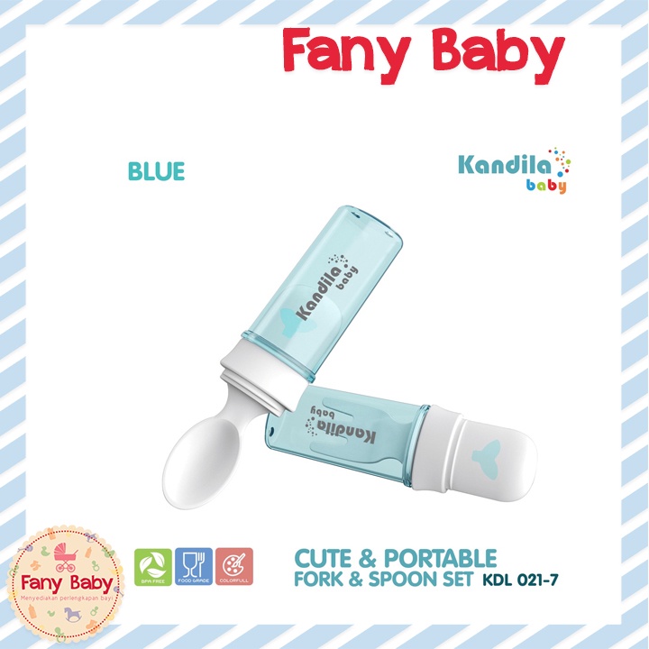 KANDILA CUTE &amp; PORTABLE FORK &amp; SPOON SET / KDL021-7