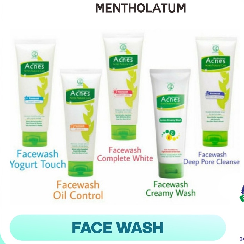 Jual ACNES Creamy Wash/ Acnes Facial Wash (OIL CONTROL / COMPLETE WHITE