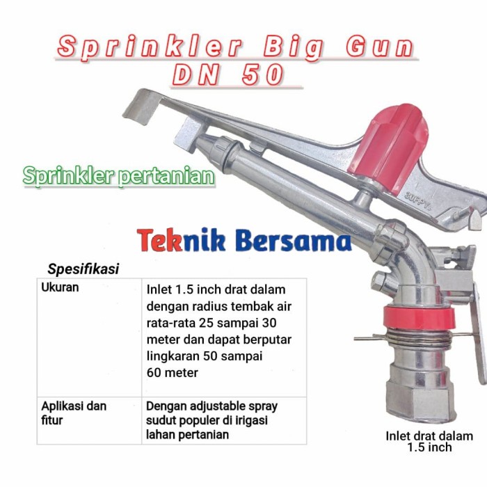 Sprink Sprinkler Big Gun Dn 50 Sprinkler Pertanian
