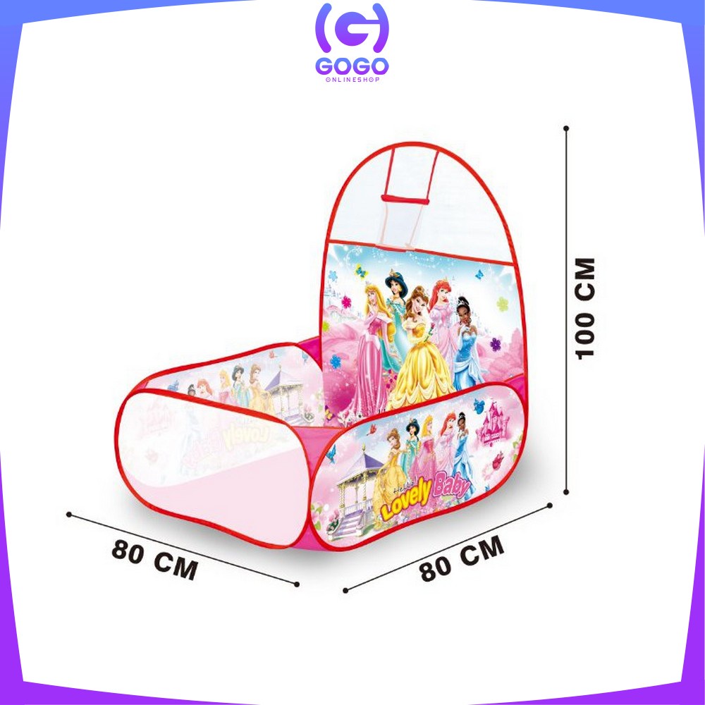 GOGO-M7 Mainan Kolam Mandi Bola 1.2m Tenda Keranjang Mandi Bola Anak + Ring Basket Hadiah Ulang Tahun