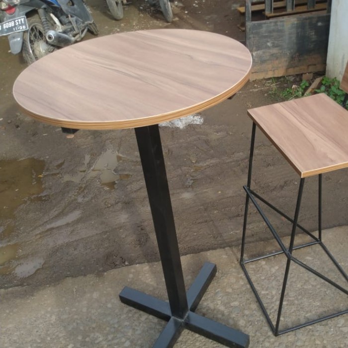 Meja Bar Meja Bulat Tinggi 100