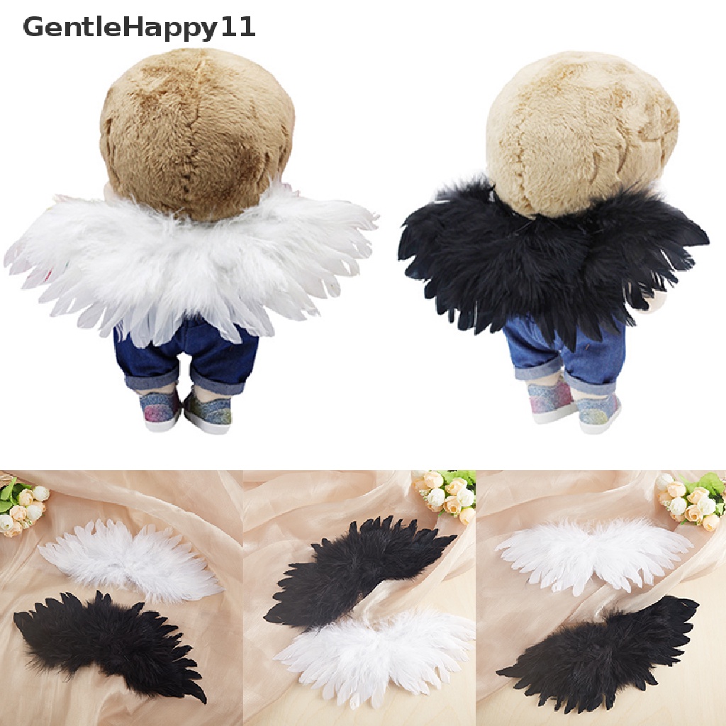 Gentlehappy DIY Mini Feather Angel Wing Newborn Props Untuk 1per6 1/41/3 BJD Pakaian Boneka Wings id