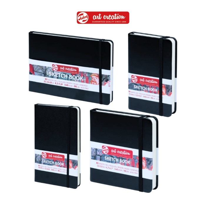 

Talens Art Creation Hardback Sketchbook Black 140gsm
