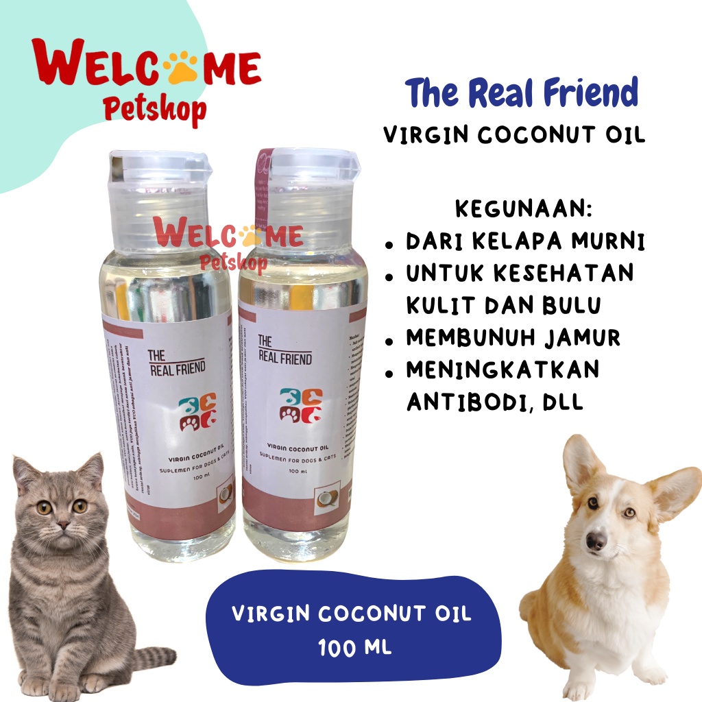 Virgin Coconut Oil 100ml VCO Minyak Kelapa Murni Anjing Kucing Vitamin