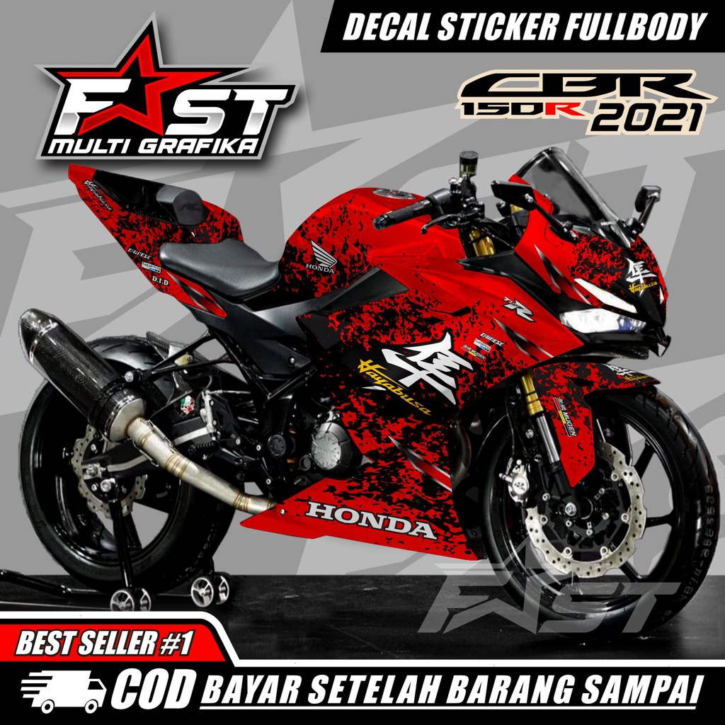 BISA COD stiker Decal Cbr 150R Full Body 2021 Leopard Stiker Cbr 150R 2021 Full Body Striping Cbr 15
