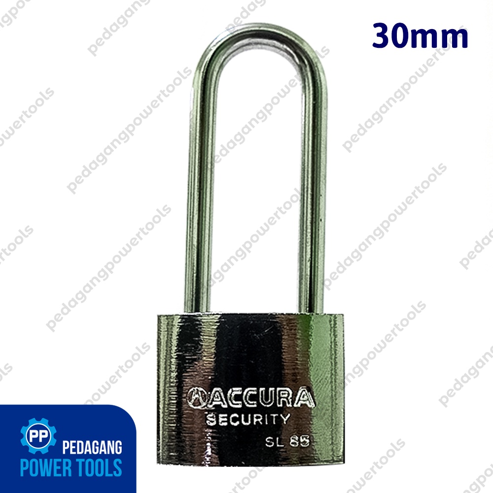 ACCURA GEMBOK BESI 30 MM LONG PADLOCK KUNCI PAGAR RUMAH LEHER PANJANG