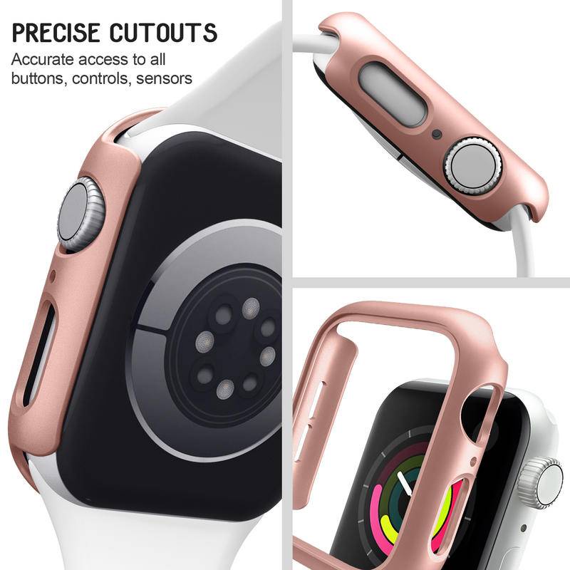 Case Bumper Pelindung Bahan PC Untuk Apple Watch Seri 8 7 6 5 4 3 2 1 SE2 49mm 45mm 41mm 42mm 40mm 38mm