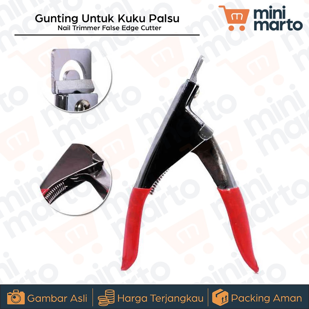 Gunting Untuk Kuku Palsu Manicure Clipper Tool false Nail Trimmer - Minimarto