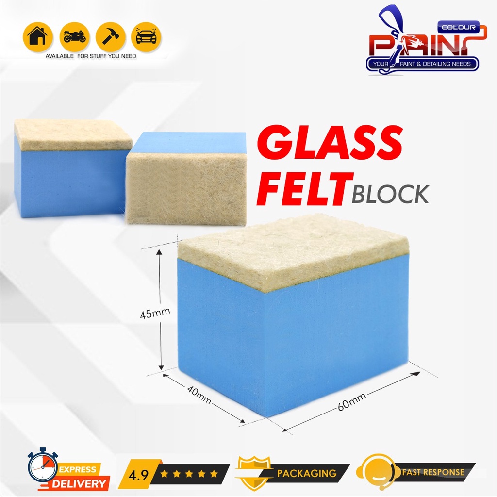 Glassfelt Polishing Block untuk Poles Kaca