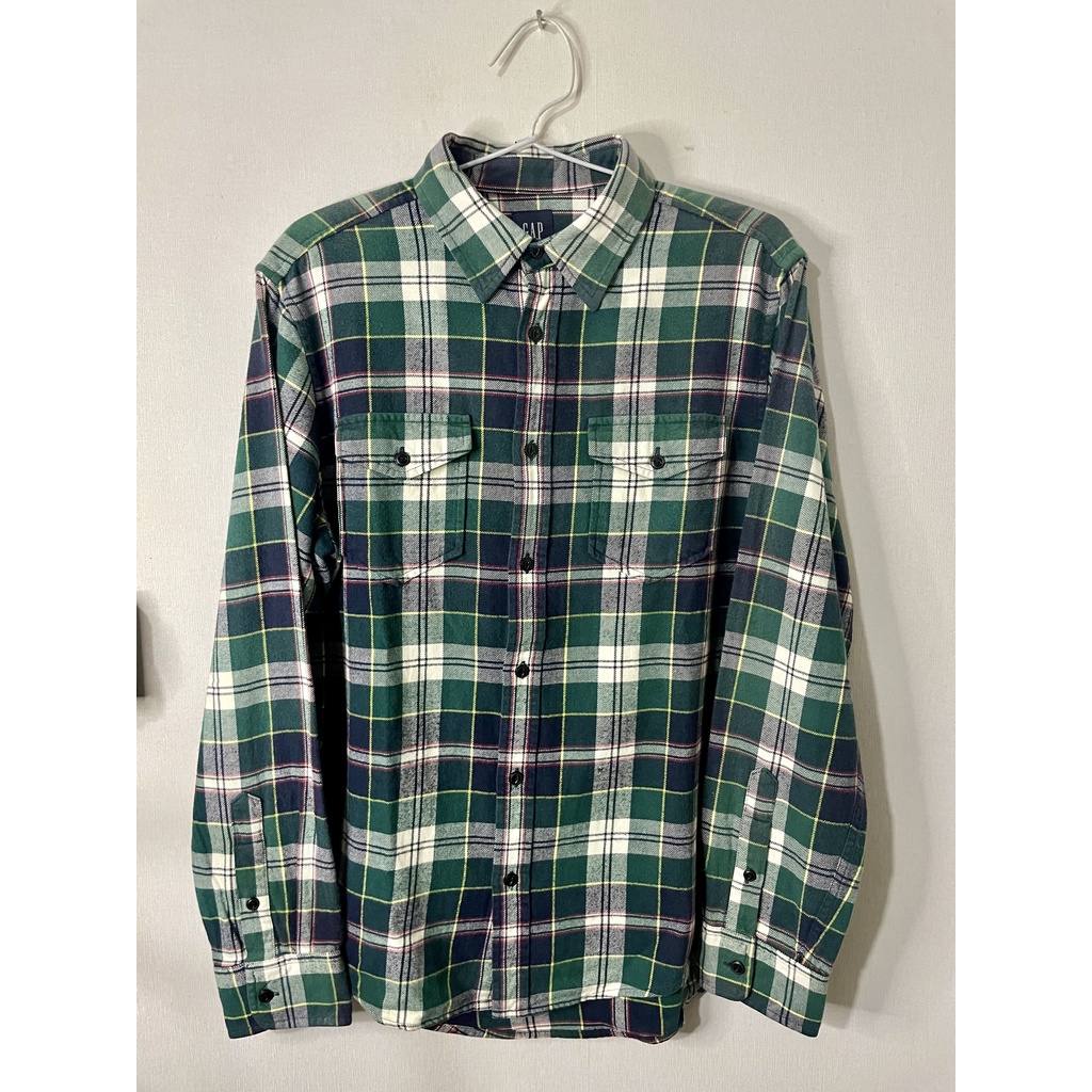 Kemeja Flanel Lengan Panjang GAP Second Like New Size S