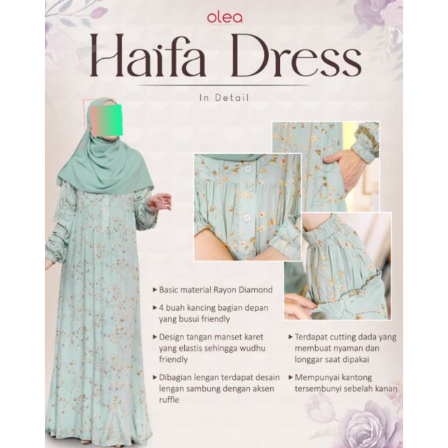 Gamis Haifa Dress By D'Olea