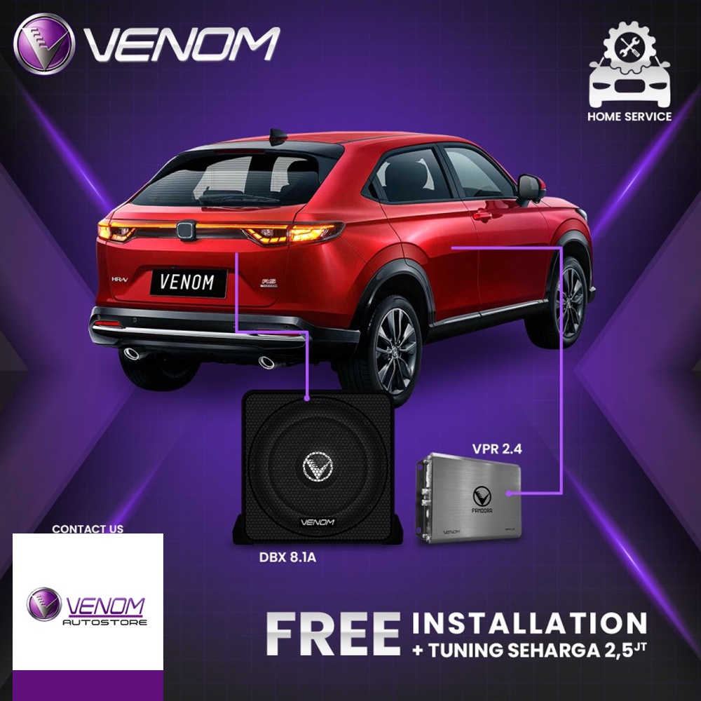 Venom Express Honda HRV 2022 Paket Audio Mobil Gratis Pasang Tuning