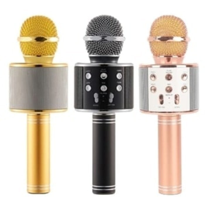 Mic Karaoke Bluetooth WS 858 - MIC WSTER WS 858 Wireless Bluetooth Karaoke - YS Shop