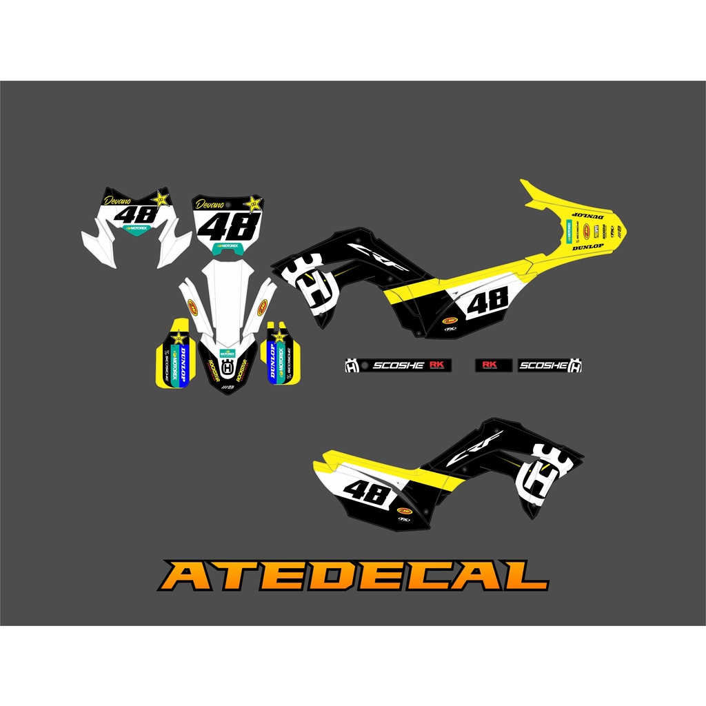 Decal CRF 150L Rockstar, Decal Rockstar keren