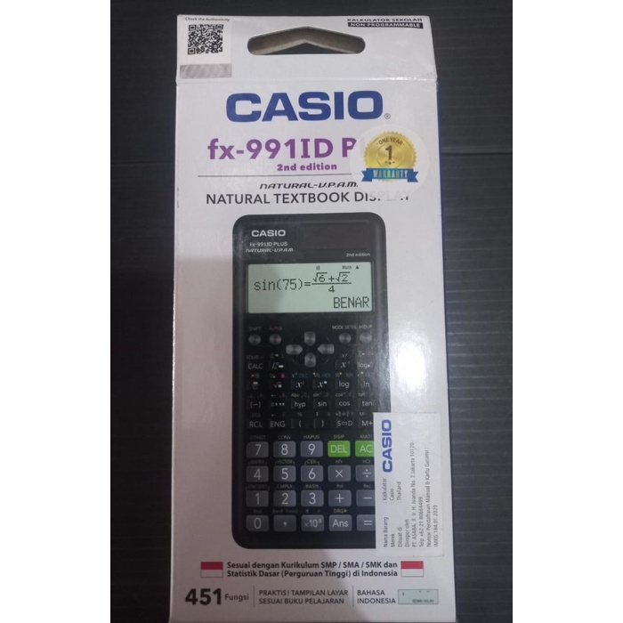 

%$%$%$%$] Kalculator Casio Scientific fx-991ID plus fx991ID plus original