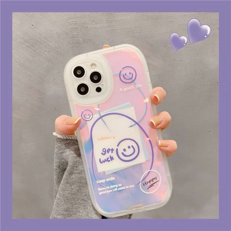 Soft Case Hp Gambar Smile Untuk IPhone 12 / 13 / 14 / 11promax / X / Xs Max / Xr