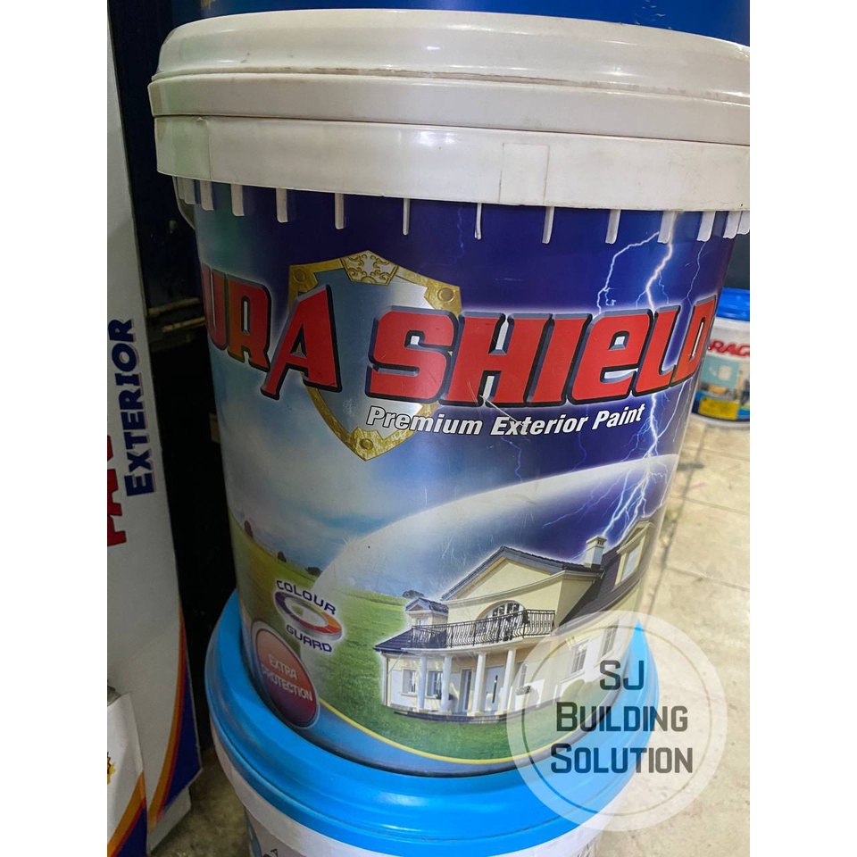 CAT TEMBOK EXTERIOR PARAGON DURASHIELD 20 LTR PUTIH 25KG 25 KG 20LTR