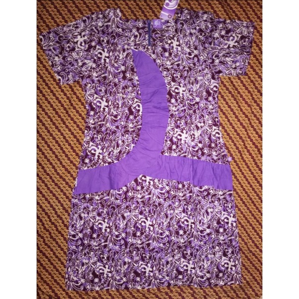 dress batik ungu ifa