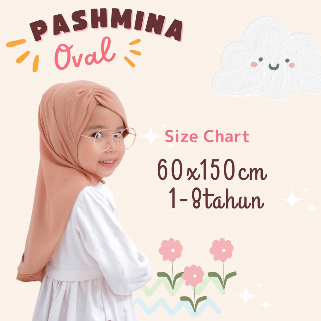 pashmina oval pastan anak