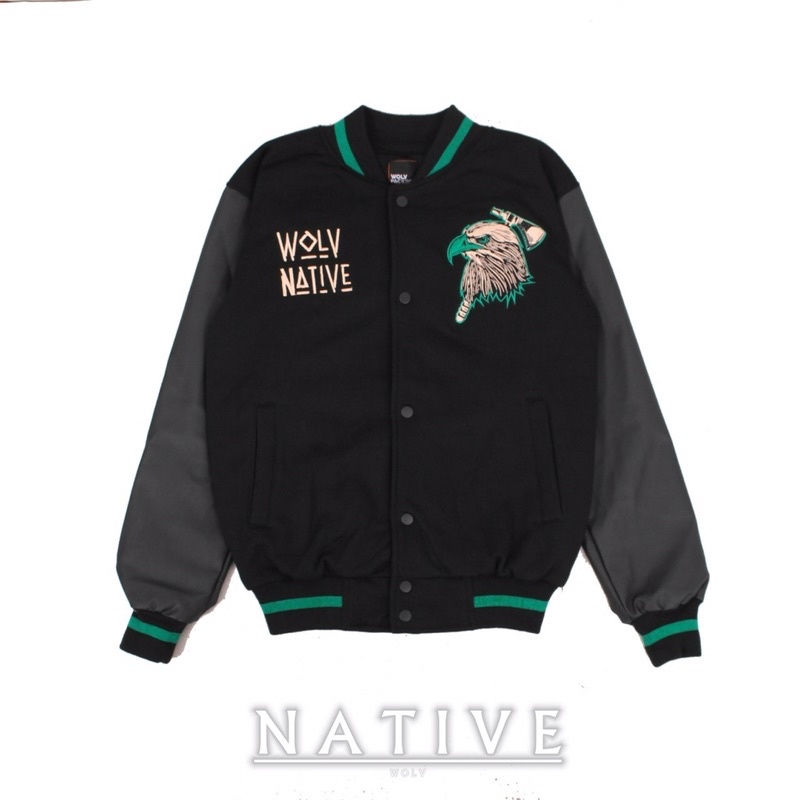 Wolv Streetwear American Native Varsity Jacket