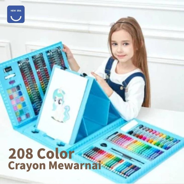 

Crayon Mewarnai Pensil Krayon 208 Warna Alat Menggambar atau Mewarnai