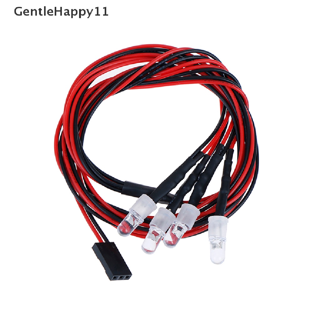 Set Lampu LED GentleHappy 4led 5mm Warna Putih Warna Merah Untuk HSP RC Cars id